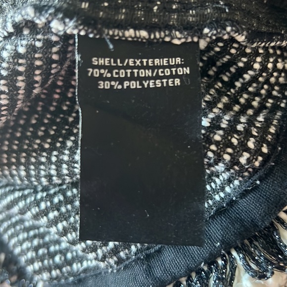 Bagatelle Collection Black & Ivory Blazer with Shoulder Pads Size XL - Picture 10 of 14